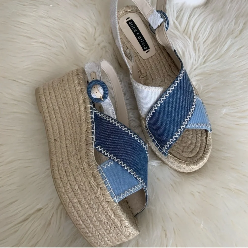 alice + olivia Fayen Platform Espadrille Sandal